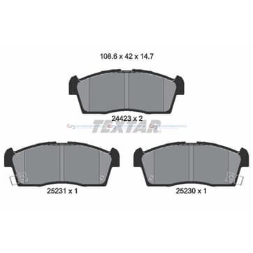 Bromsbeläggssats från Autofrance