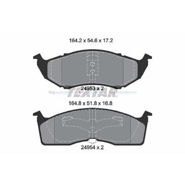 Bromsbeläggssats från Autofrance
