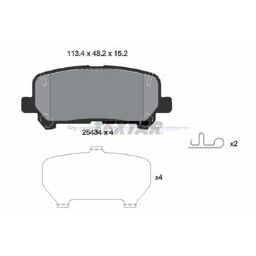 Bromsbeläggssats från Autofrance