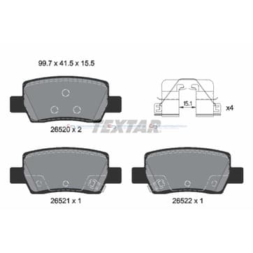 Bromsbeläggssats från Autofrance