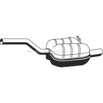 Bakre ljuddämpare från Autofrance