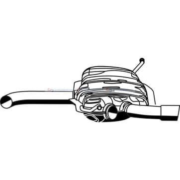 Bakre ljuddämpare från Autofrance