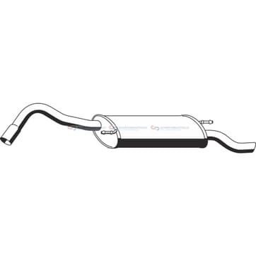 Bakre ljuddämpare från Autofrance