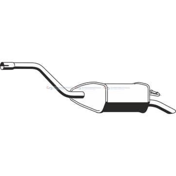 Bakre ljuddämpare från Autofrance