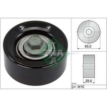 Styrrulle, flerspårsrem Ø-65x 29mm från Autofrance