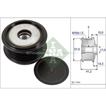 Generator, Freewheel Clutch från Autofrance