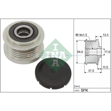 Generator, Freewheel Clutch från Autofrance