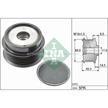 Generator, Freewheel Clutch från Autofrance