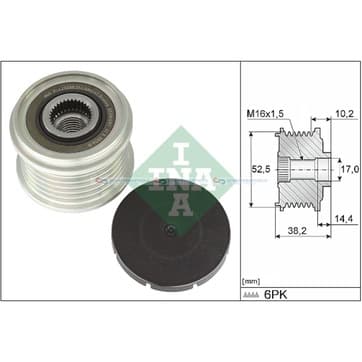 Generator, Freewheel Clutch från Autofrance