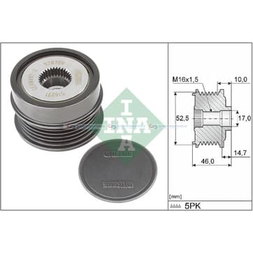 Generator, Freewheel Clutch från Autofrance