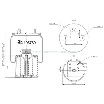 Bälg, luftfjädring