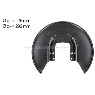 Stänkskydd, bromsskiva, Bakaxel höger — Bakaxel höger från Autofrance